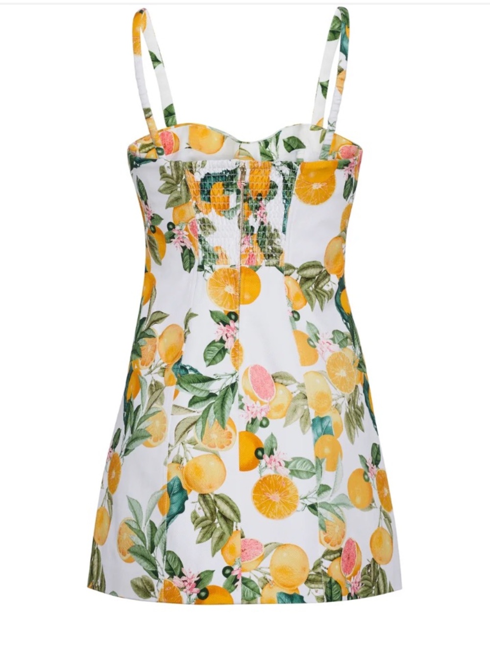 CLAUDINE MINI DRESS IN CARA CARA CITRUS